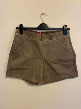 SPANX Olive-Taupe Utility Shorts